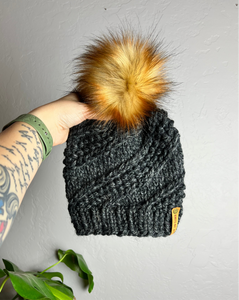 Sidewinder Beanie - Adult - Faux Fur Pom