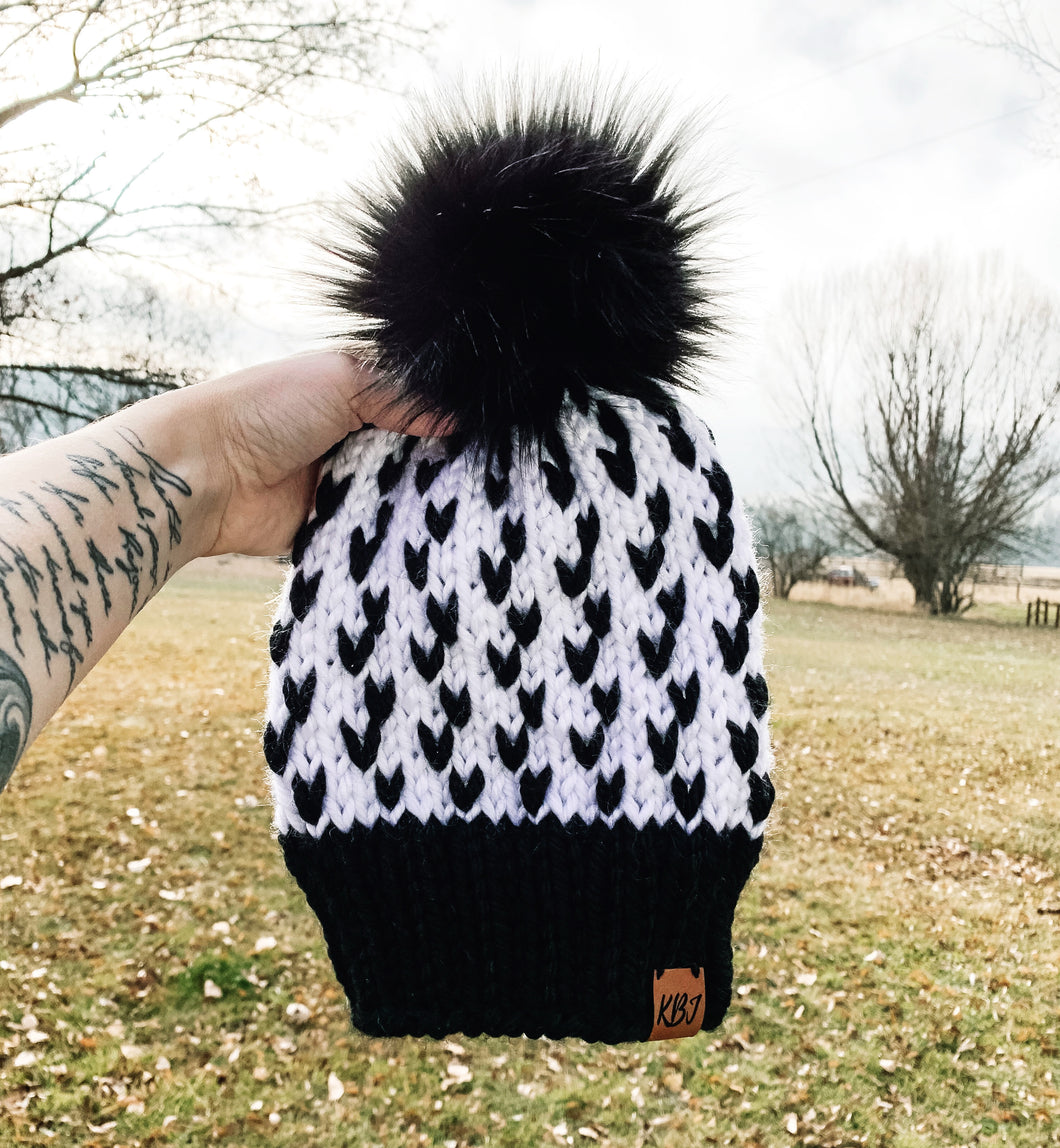 Monochromatic Love Beanie