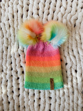 Load image into Gallery viewer, Retro Rainbow Beanie - Made to Order
